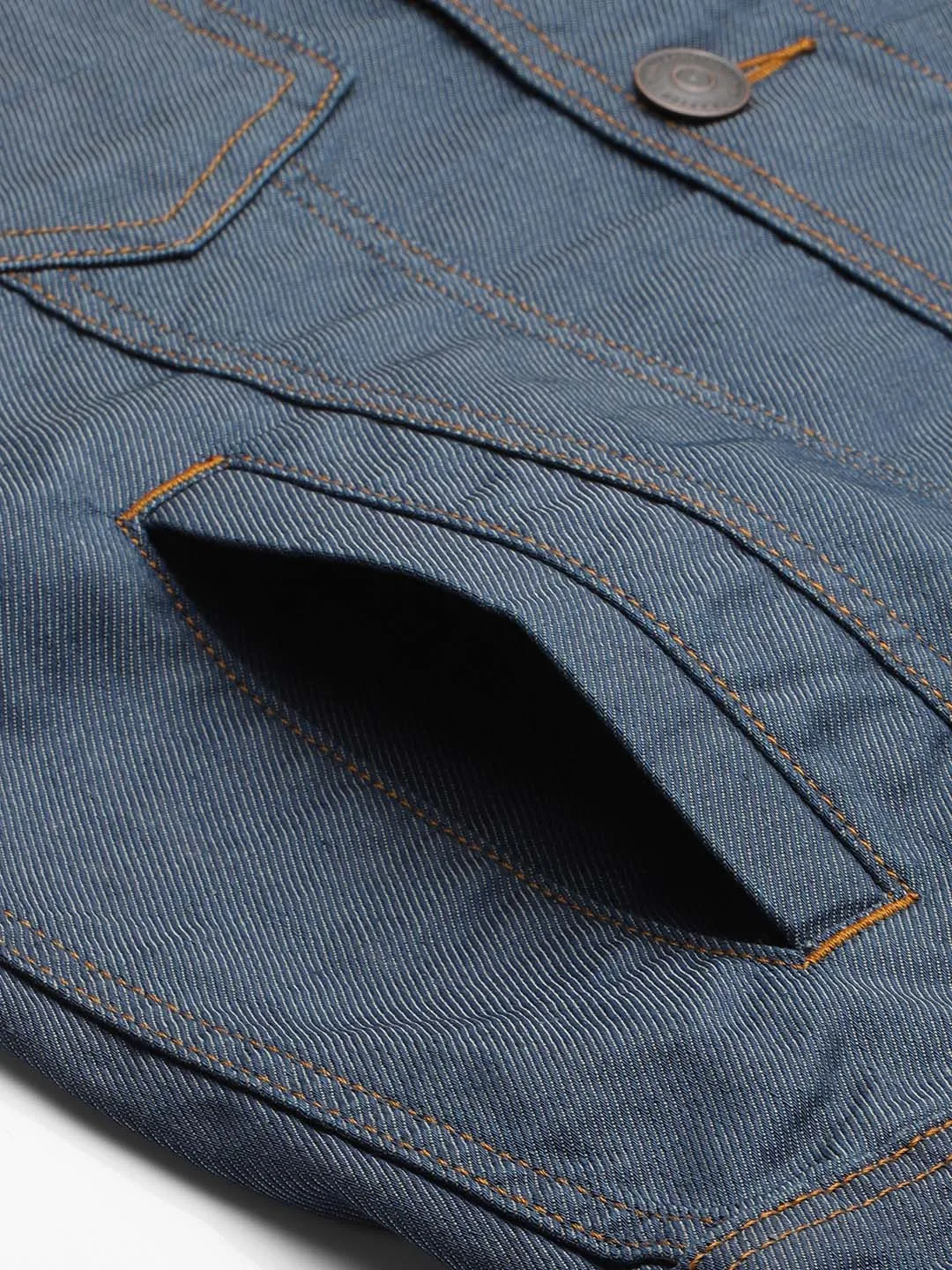 Men Indigo Lightweight Denim Jacket