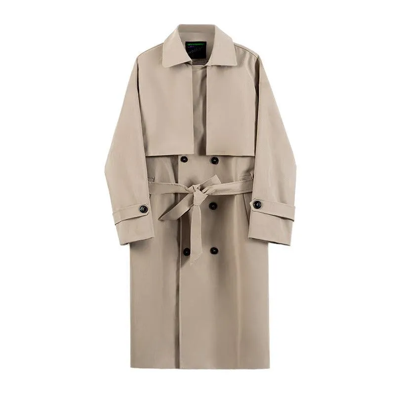 Men's Casual Double-breasted Loose Coat