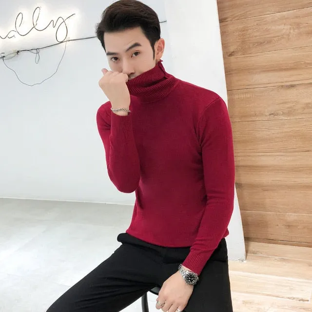 Men's Long Sleeve Turtleneck Sweaters