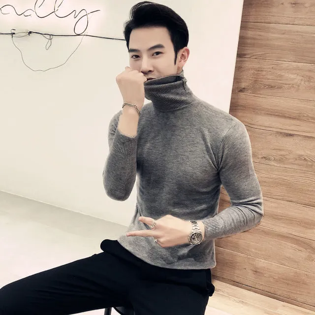 Men's Long Sleeve Turtleneck Sweaters