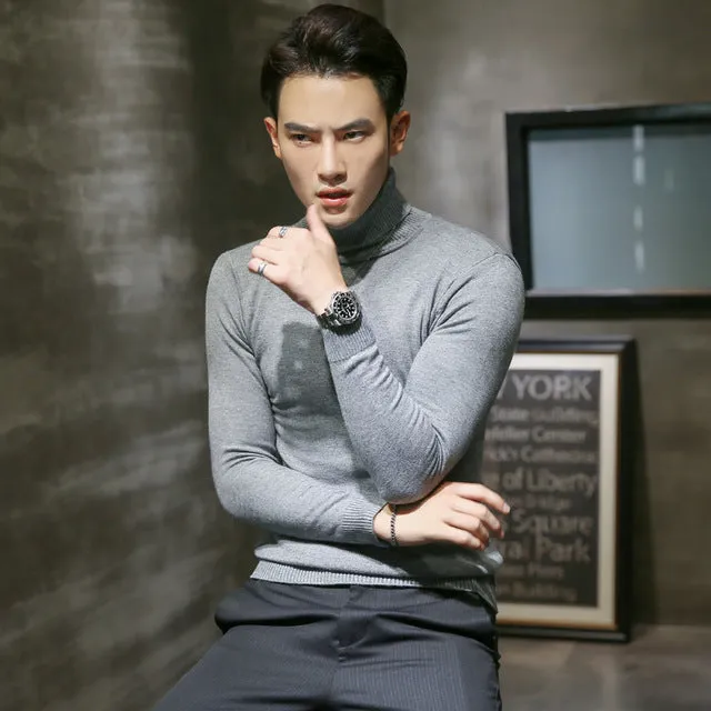 Men's Long Sleeve Turtleneck Sweaters