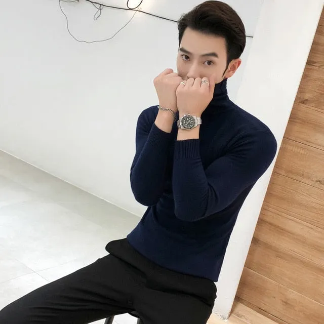 Men's Long Sleeve Turtleneck Sweaters
