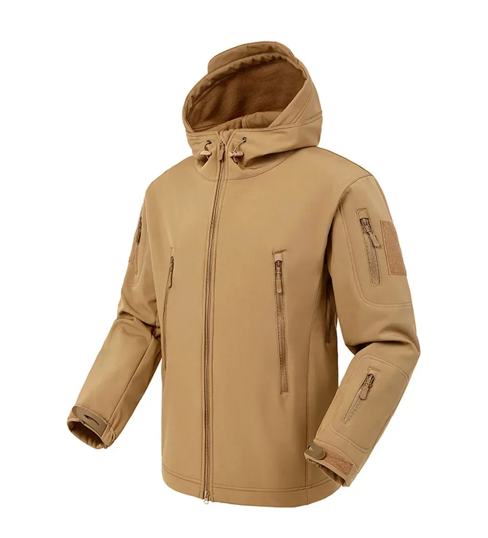 Mens Military Shark Skin Soft Shell Tactical Windproof Waterproof Combat Jacket