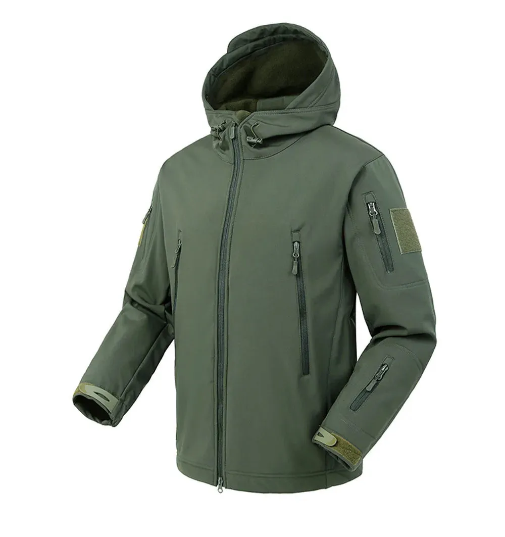 Mens Military Shark Skin Soft Shell Tactical Windproof Waterproof Combat Jacket