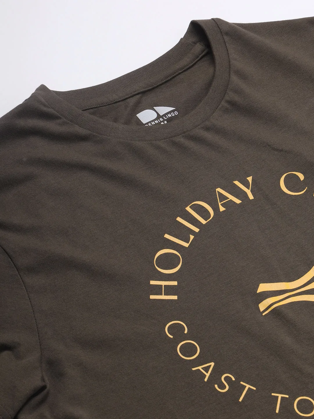 Men's Olive Print T-shirt