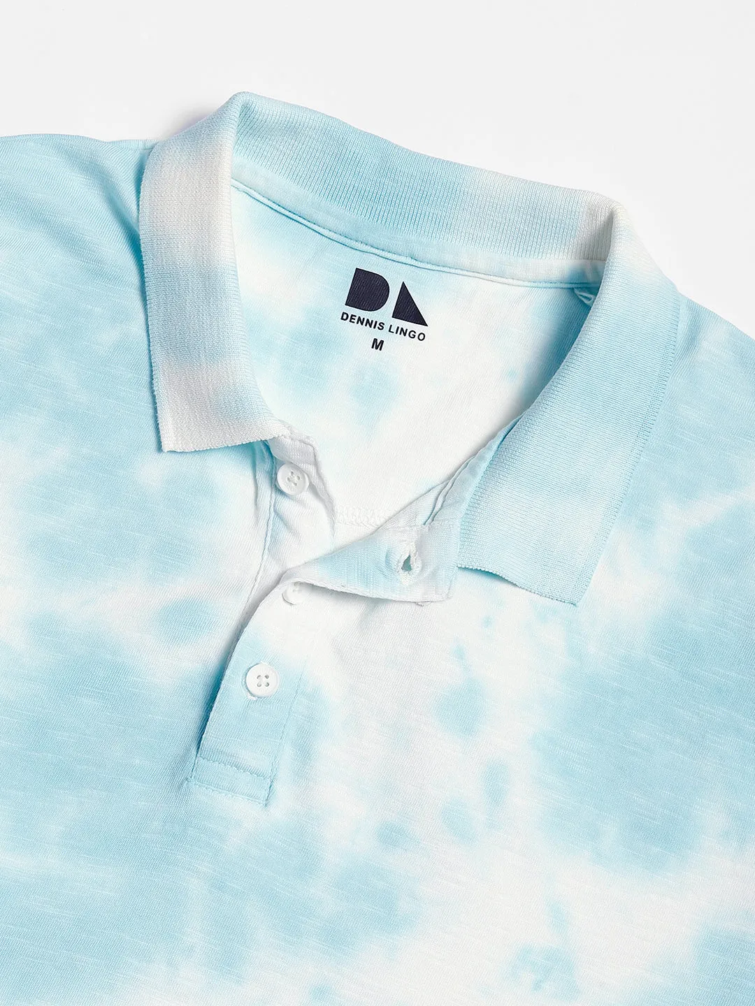 Men's Polo collar Green Dyed Casual T-shirt