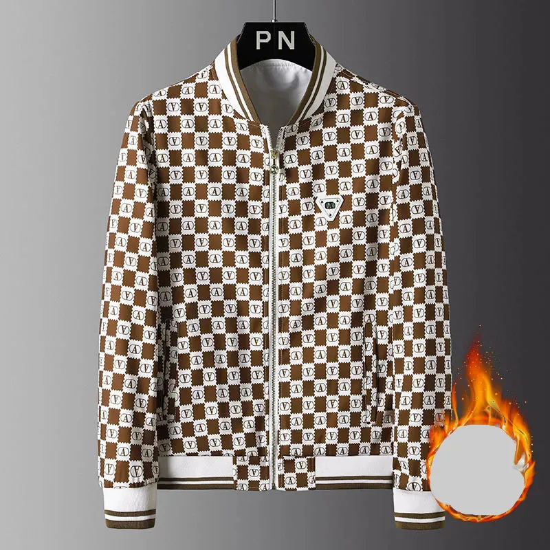 Men's Stand Collar Patchwork Versatile Jacket