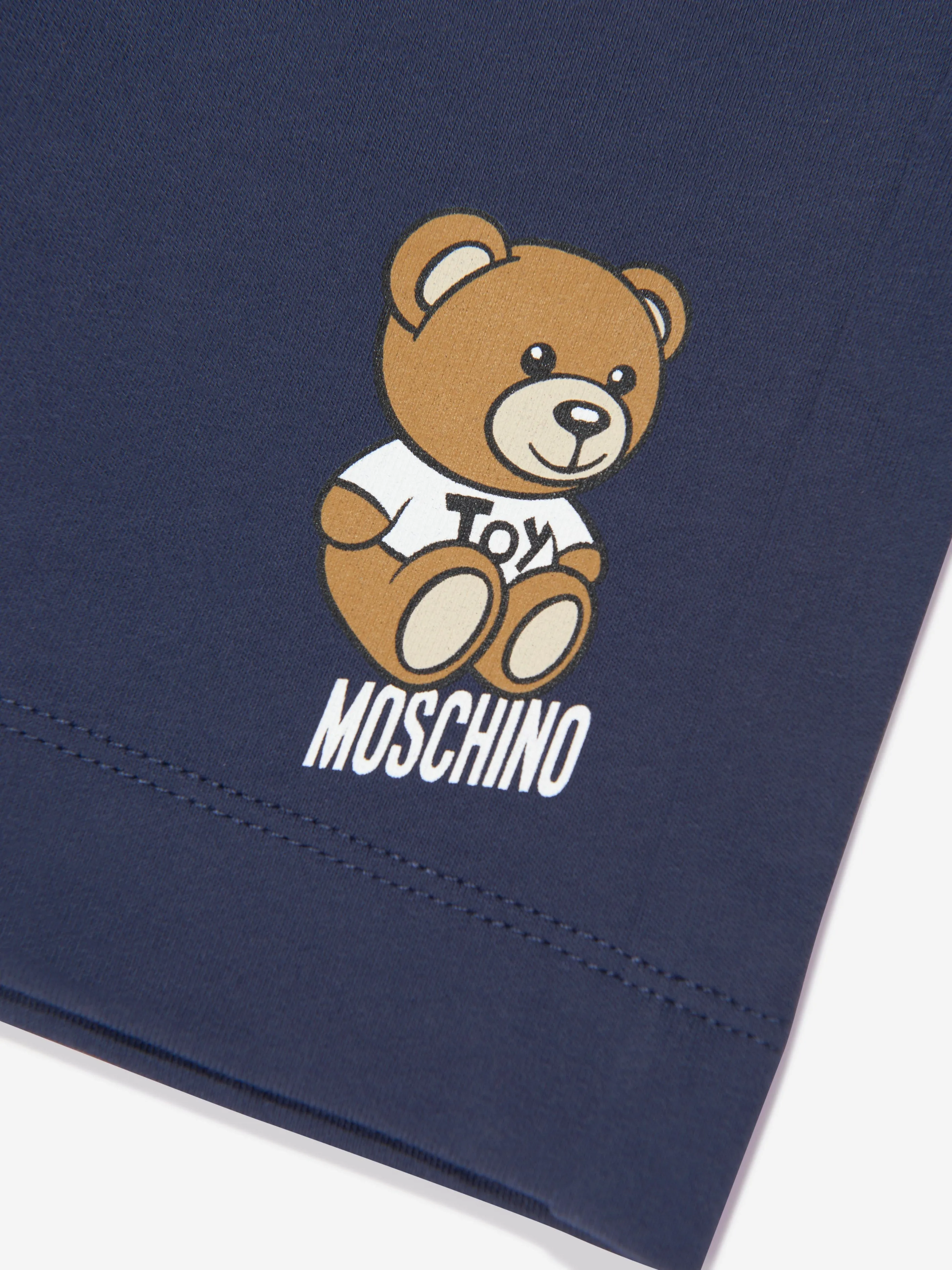 Moschino Boys Teddy Logo Shorts in Blue