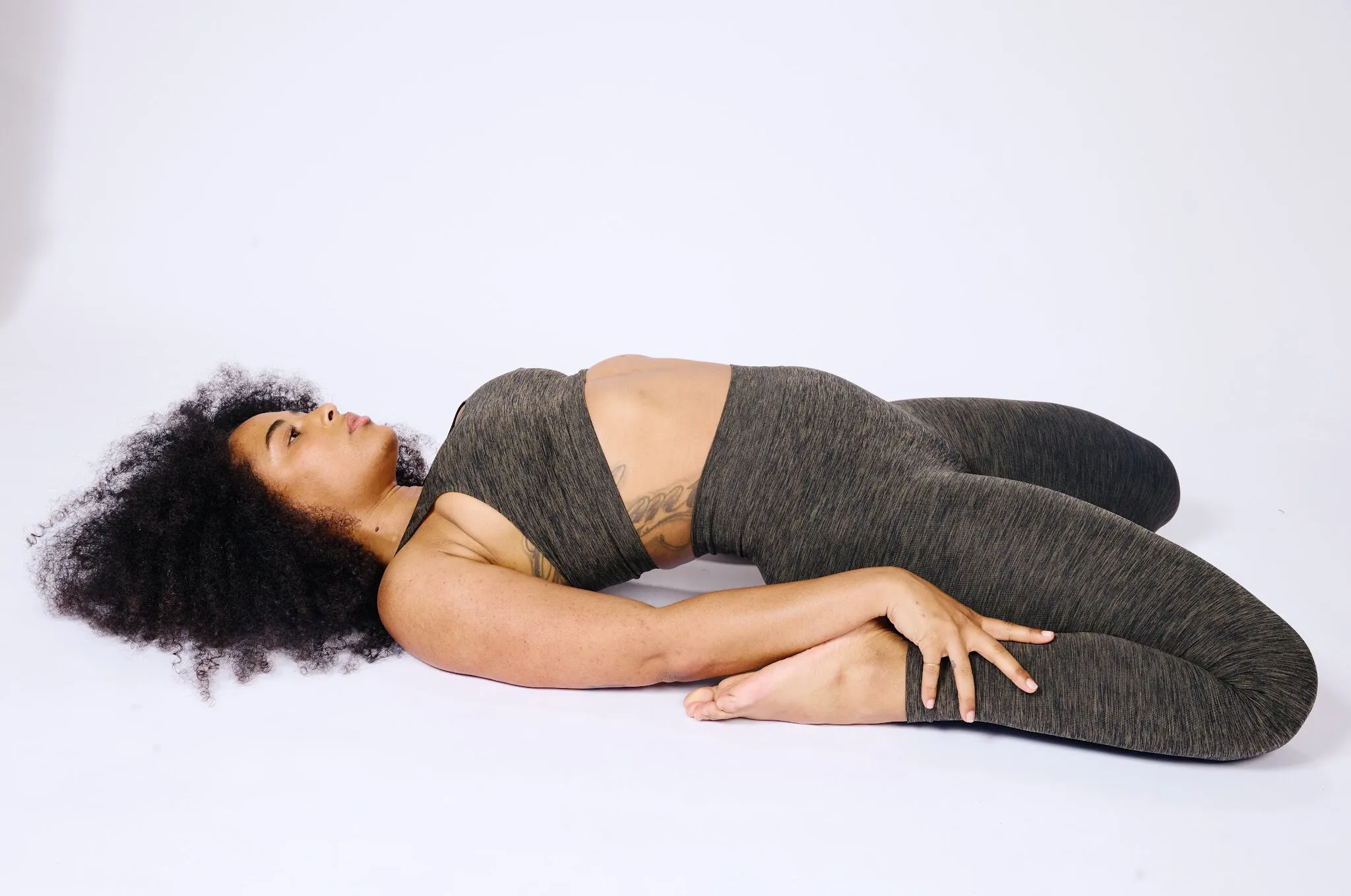 NURTURING Full Length Leggings | Olive Marl