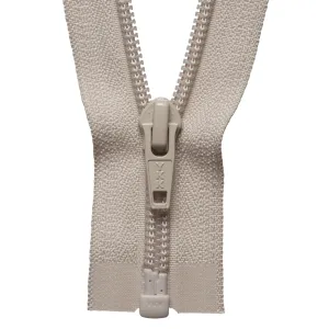 Nylon Open End Zip - 66cm - Beige