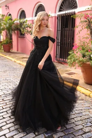 Off Shoulder A-Line Dress_R1303