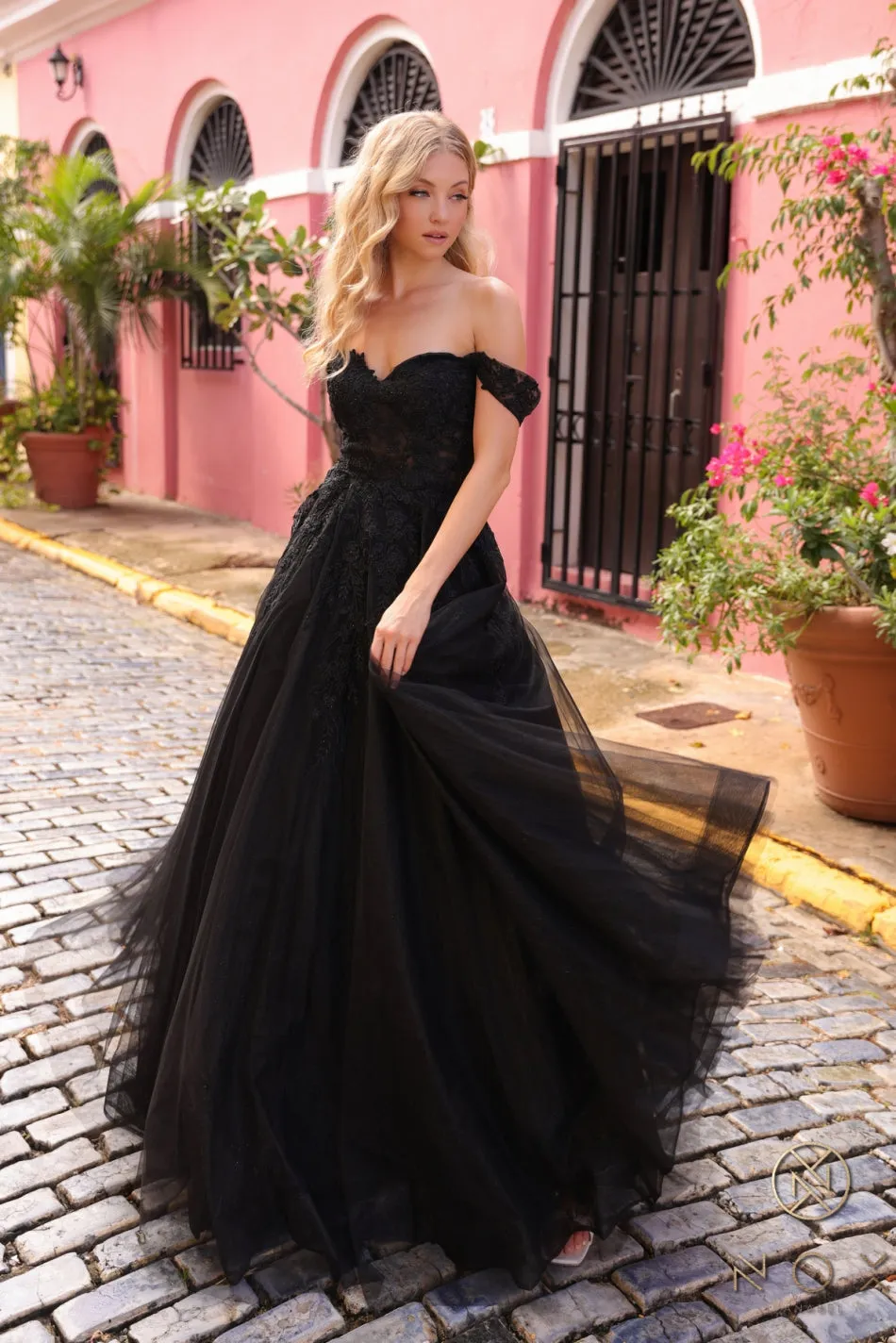 Off Shoulder A-Line Dress_R1303