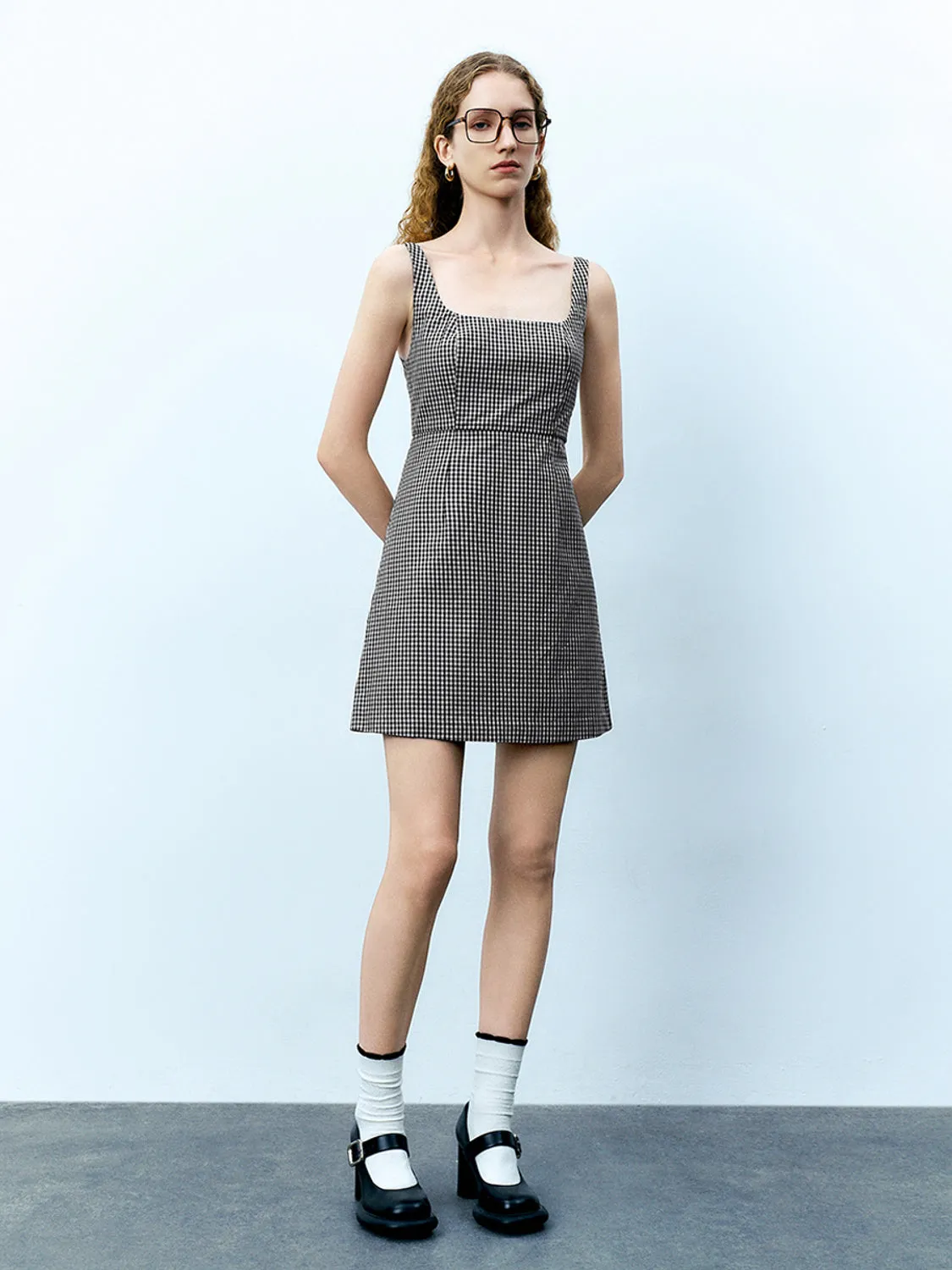 Plaid A-Line Dresses