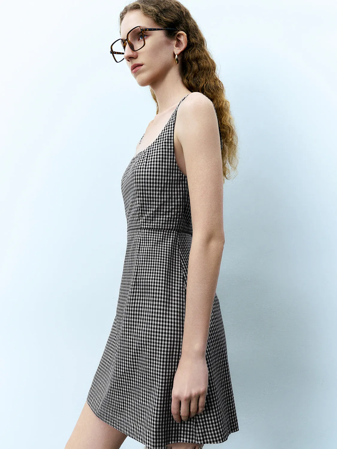 Plaid A-Line Dresses