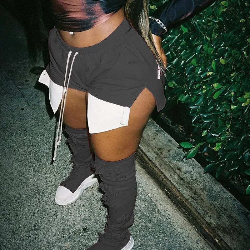 PU SIDE POCKET  PARTY WEAR SHORTS
