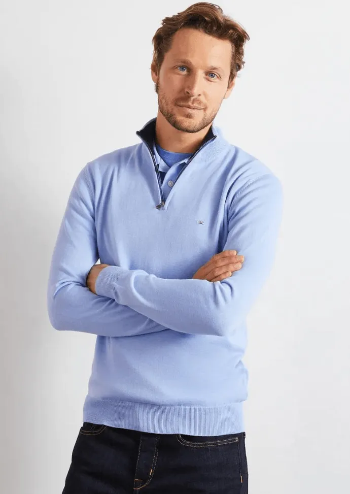 Pull camionneur Eden Park bleu