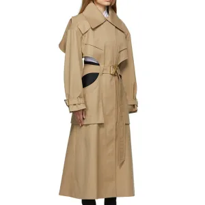 RENUV Cut Out Long Trench Coat