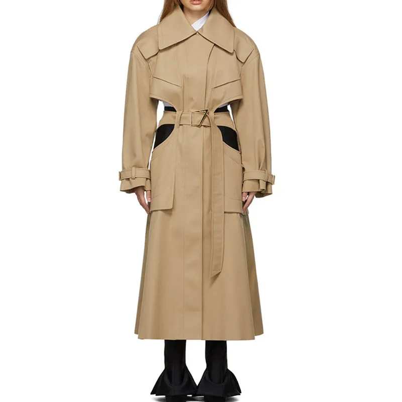 RENUV Cut Out Long Trench Coat