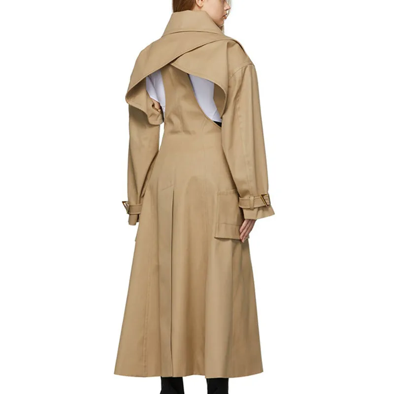 RENUV Cut Out Long Trench Coat