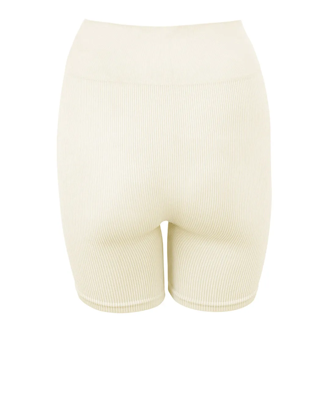 RIBBED COMPOSED Shorts | Cream