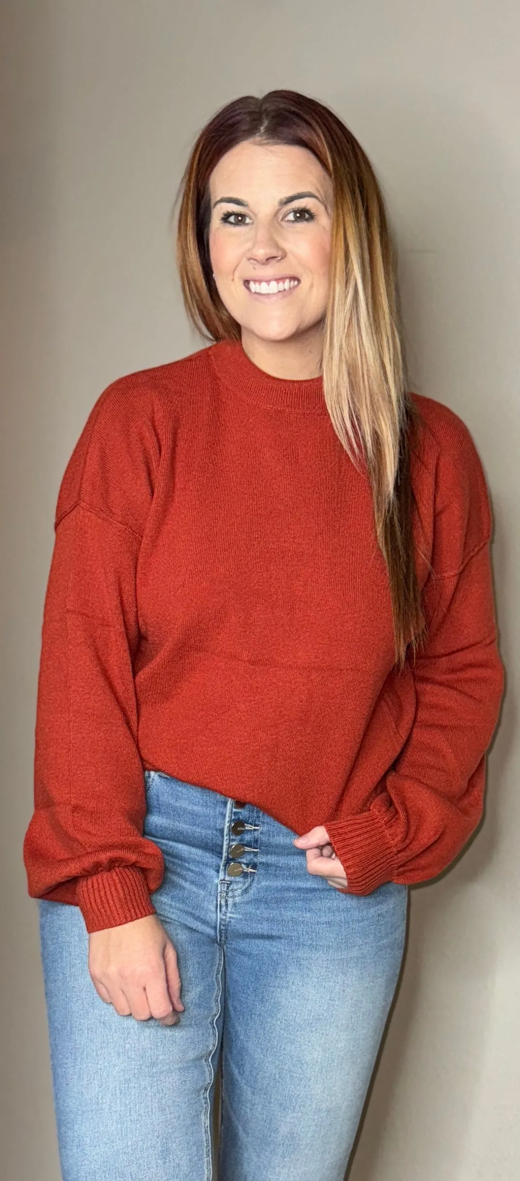 Rust So Soft Turtleneck