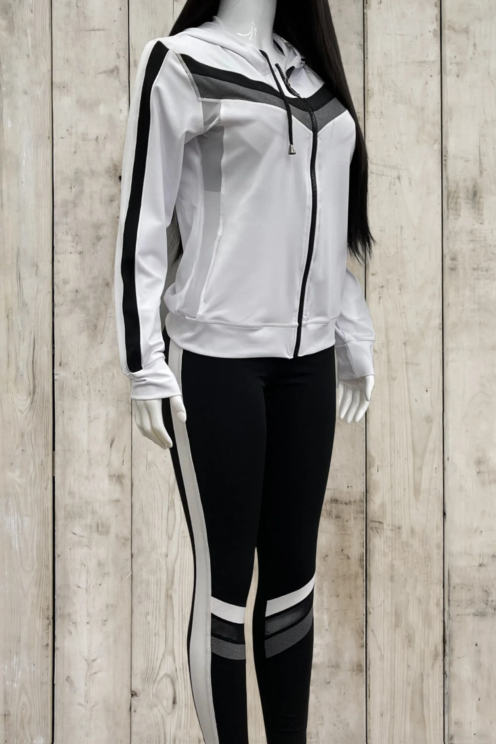 Striped Activewear 3 Piece Set