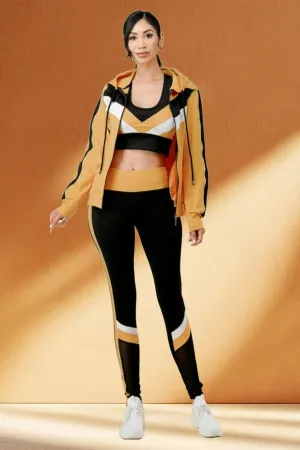Striped Activewear 3 Piece Set