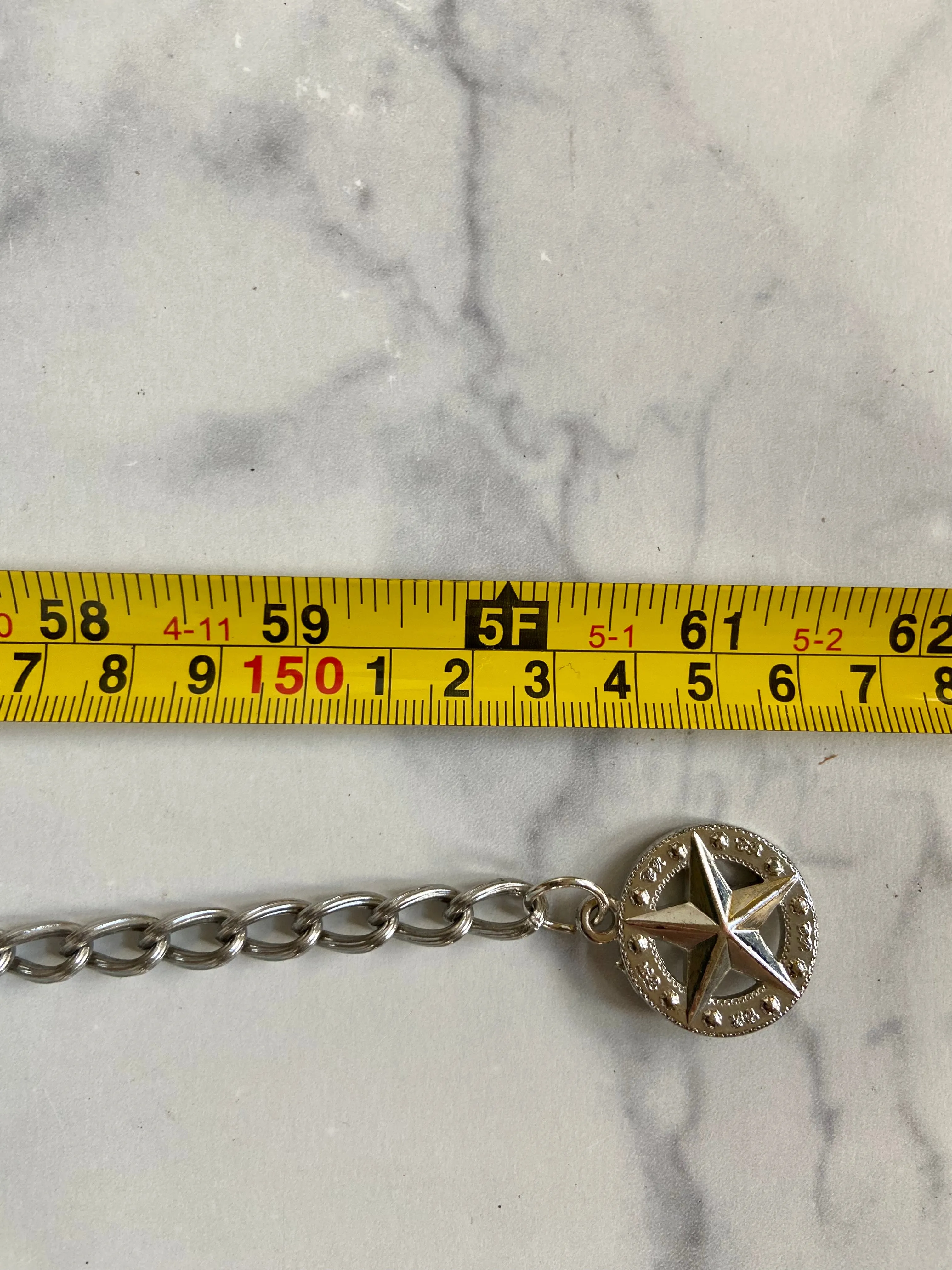 Waist chain metal belt
