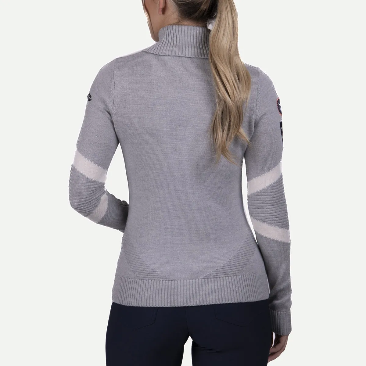 Women's Retro Patch Sweater